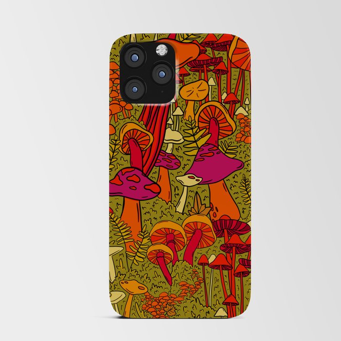 Mushrooms in the Forest iPhone Card Case