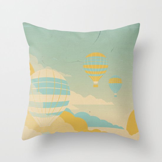 In The Clouds Throw Pillow