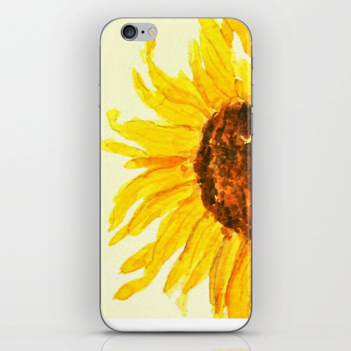 sunflower macro iPhone Skin