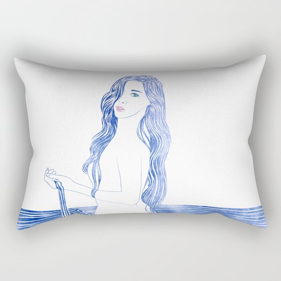 Water Nymph LXIII Rectangular Pillow