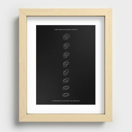 everything you're going through - sticker Recessed Framed Print