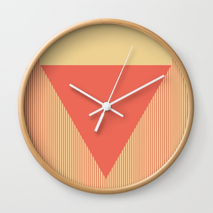 Red Triangle Wall Clock