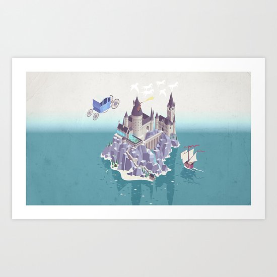 Hogwarts series (year 4: the Goblet of Fire) Art Print