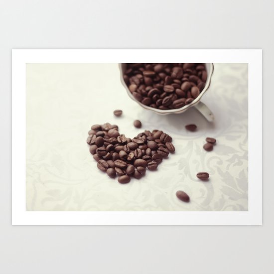 Coffee love Art Print