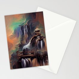 Waterfalls In The Mist Stationery Card