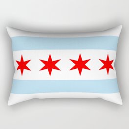 Chicago City Flag Windy City Standard Rectangular Pillow