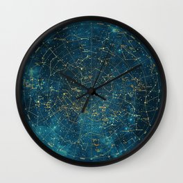 Under Constellations Wall Clock