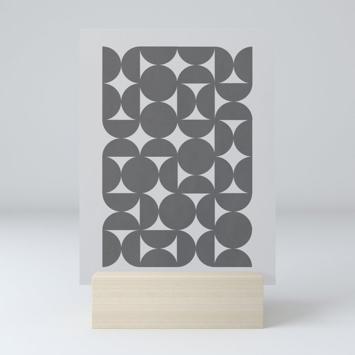 Abstract Geometric Circle Boho Mini Art Print