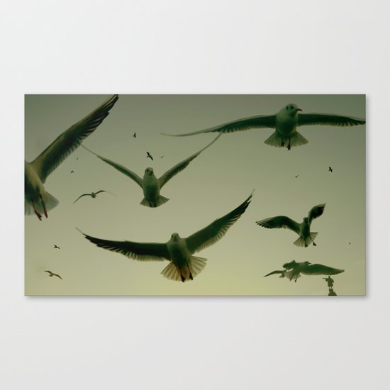 Green Hitchcock Canvas Print