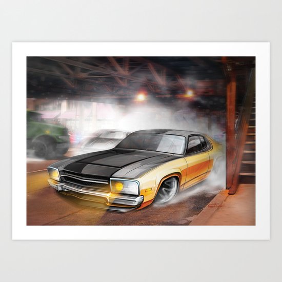 Loading the Drama Art Print