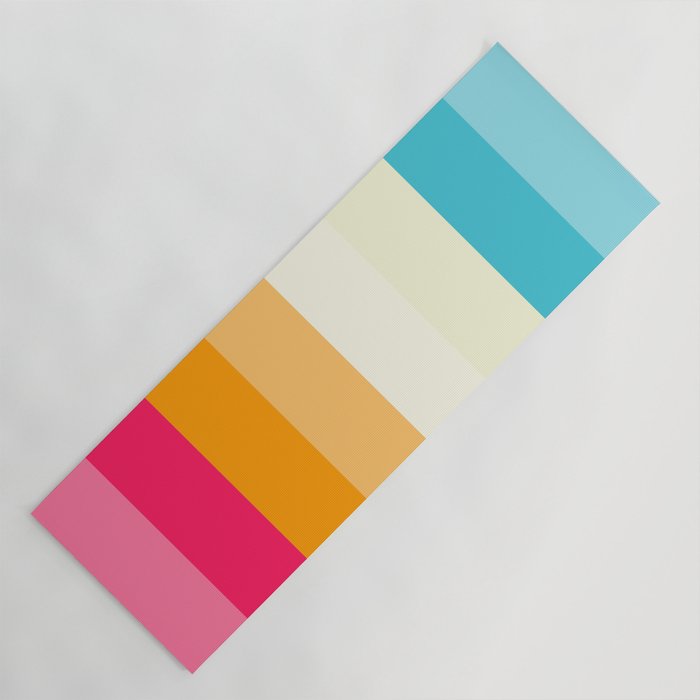Color Palette Lines 4 Yoga Mat