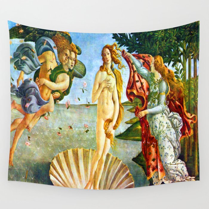 The birth store of venus tapestry