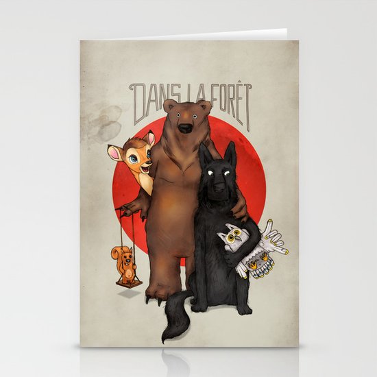 Dans la Forêt Stationery Cards