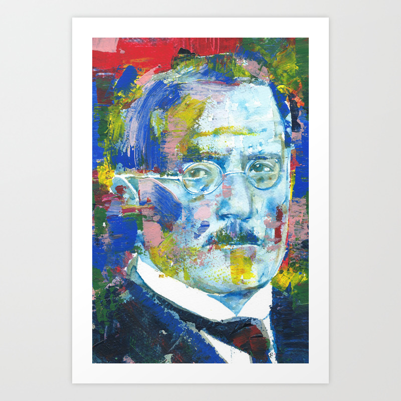 Carl Jung Portrait Art Print By Lautir Society6