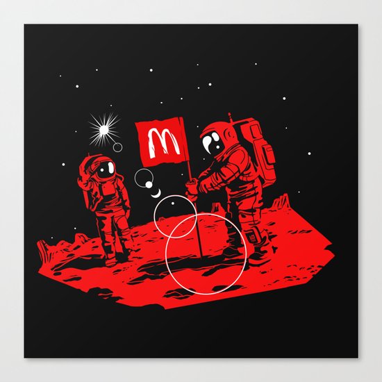 First we take Manhattan, Then we take Mars Canvas Print