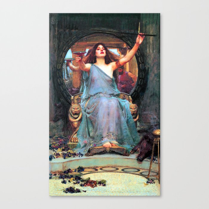Circe Offers the Cup to Ulysses Canvas Print