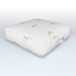 Cocotier | Soft green palm tree | Palm tree in French Outdoor Floor Cushion