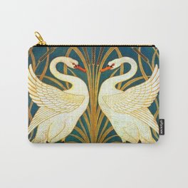 Walter Crane Swan Rush And Iris Carry-All Pouch