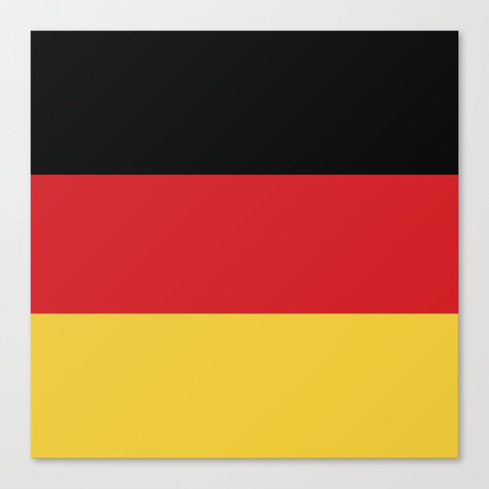 Germany Flag Print German Country Pride Patriotic Pattern Canvas Print