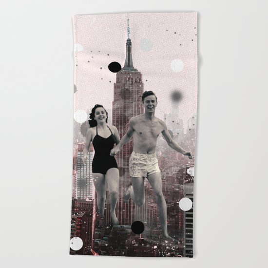 let's go shopping Beach Towel