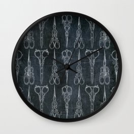 Gothic/Victorian Scissors Wall Clock