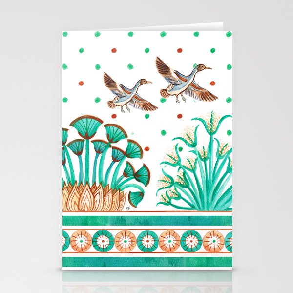 Lotus and Papyrus Stationery Cards