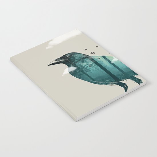 Teal Raven Notebook
