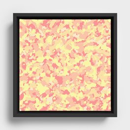 Amazing Camouflage Design Framed Canvas