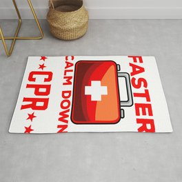 We're Talking CPR Instructor EMT y Resuscitation Rug | Graphicdesign, Cprforinfants, Firstaider, Certified, Firstaidtraining, Cprppt, Cardiopulmonary, Pediatriccpr, Resuscitator, Cprinstructions 