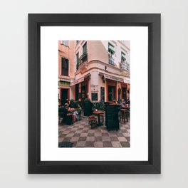 Spanish cafe Framed Art Print