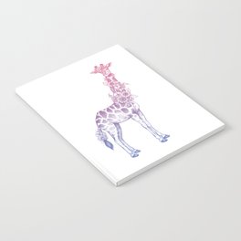 Floral giraffe Notebook