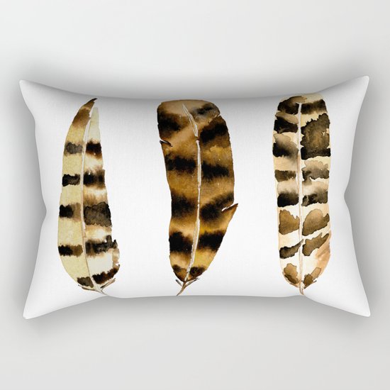 Rustic Feather Rectangular Pillow