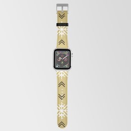 Christmas Pattern Brown Retro Snowflake Classic Apple Watch Band