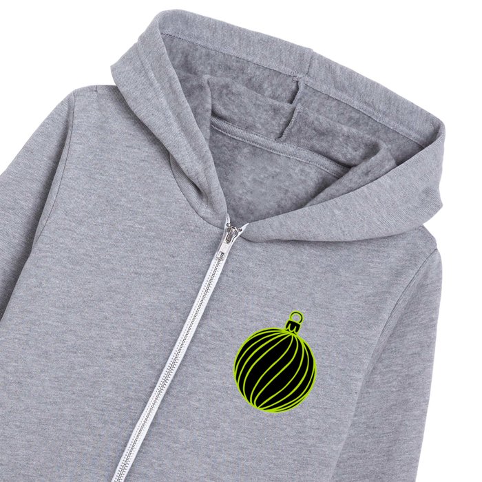Simply Christmas Collection - Bauble - Alternative Xmas Colours  Kids Zip Hoodie