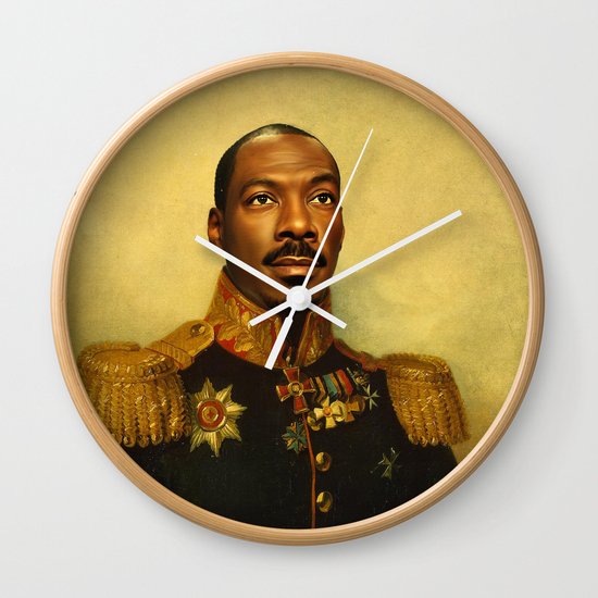 Eddie Murphy - replaceface Wall Clock