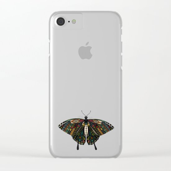swallowtail butterfly terracotta Clear iPhone Case
