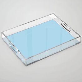 BALMY BLUE Serenity light pastel solid color  Acrylic Tray