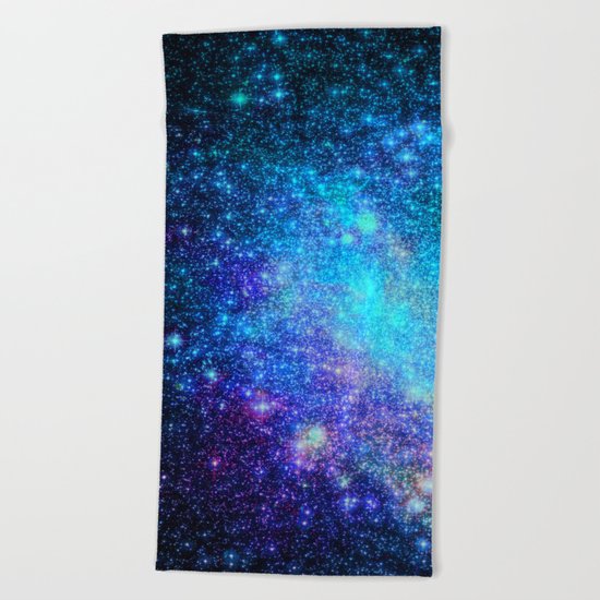 Magical Nebula Universe Beach Towel
