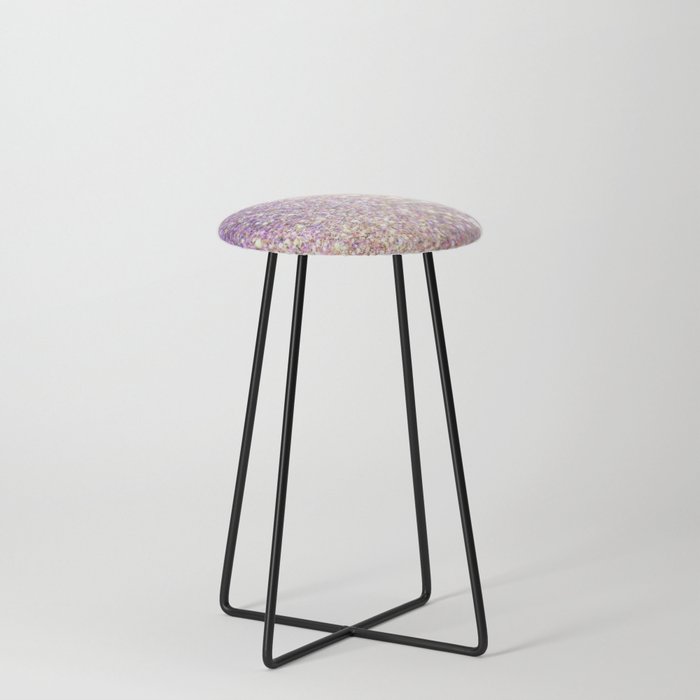 Glamorous Iridescent Glitter Counter Stool