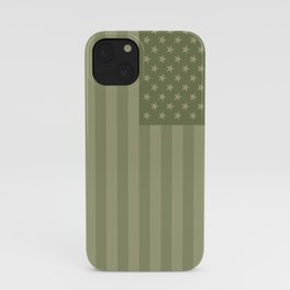Camo Stars and Stripes – USA Flag in Military Camouflage Colors [FalseFlag 1] iPhone Case