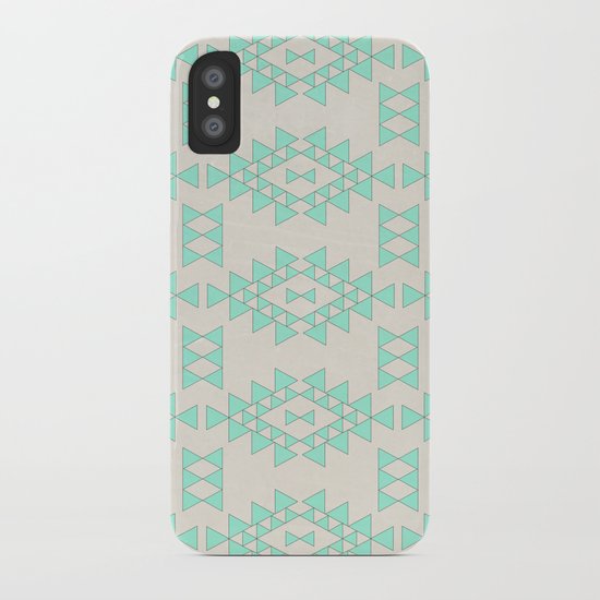 Mint Geo iPhone Case