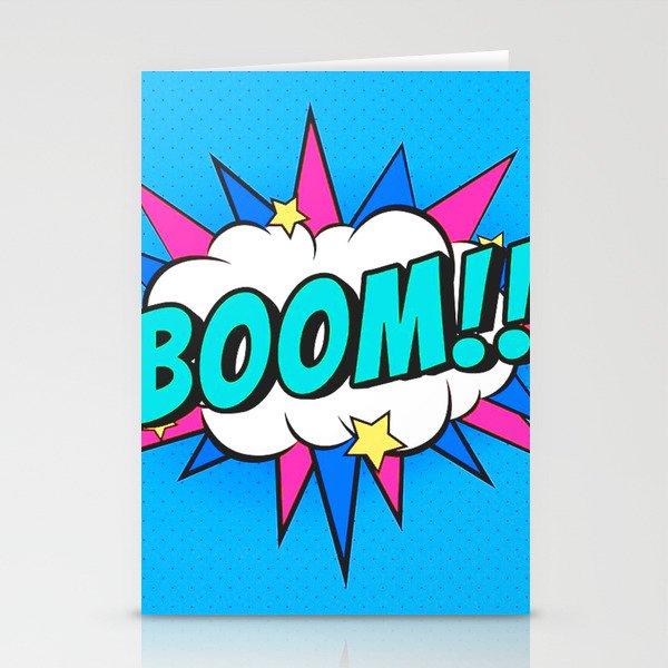 BOOM!! Pop Art 5 Stationery Cards
