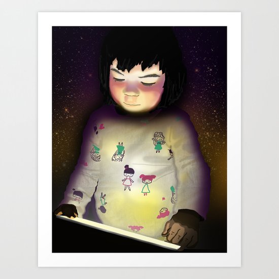 Digtal Generation Art Print