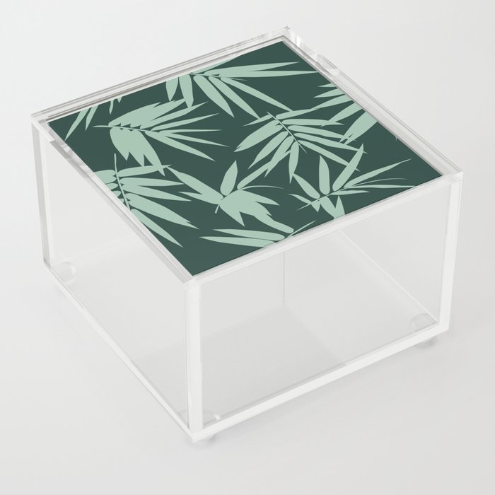 Green Leaves Acrylic Box