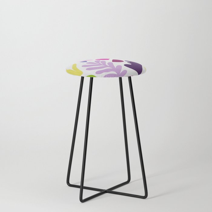 Abstract Seagrass and Shapes #2 #decor #art #society6 Counter Stool