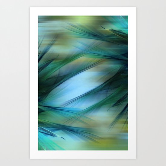 Soft Feathered Lights Abstract Art Print