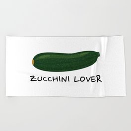 Zucchini lover Beach Towel