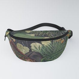 Henri Rousseau, The Equatorial Jungle, monkeys in the forest Fanny Pack