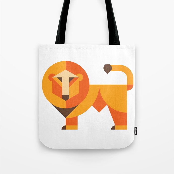 Geometric lion Tote Bag