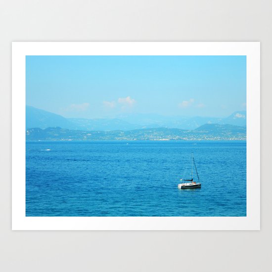 Lake Garda's Blue Water Art Print